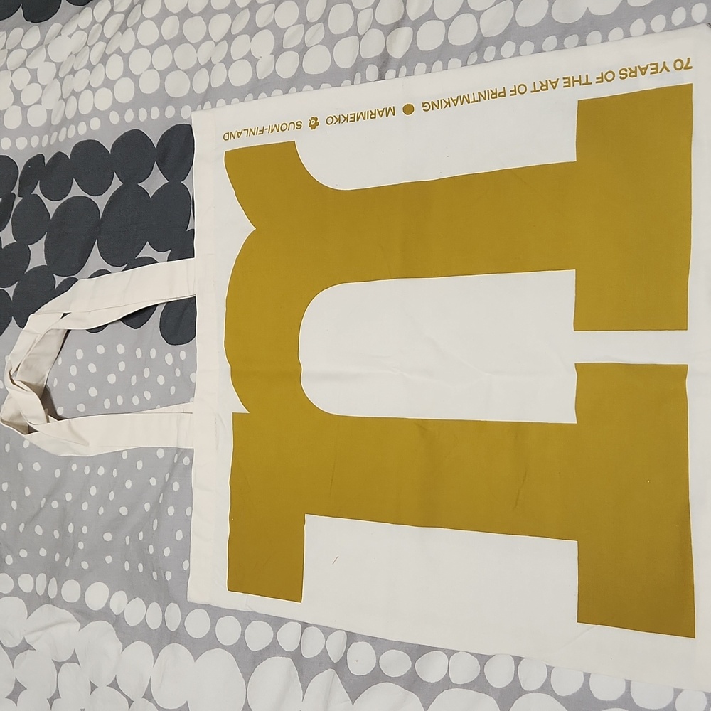 Marimekko 70 years M Brown Tote - Picture 6 of 6